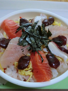 しょうゆ豆入りちらし寿司-レシピのメイン写真