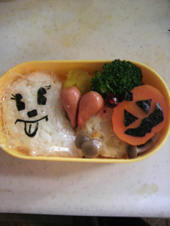 ハロウィンのキャラ弁当-レシピのメイン写真