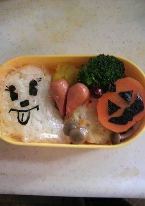 ハロウィンのキャラ弁当-レシピのメイン写真
