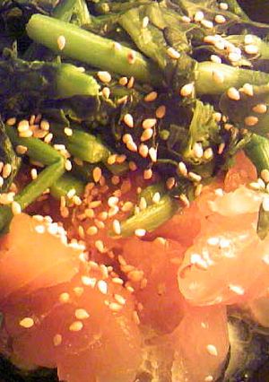 マグロと菜の花のナンプラー酢和え-レシピのメイン写真