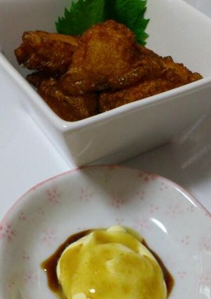 つみれ揚げ柚子こしょうマヨ添え-レシピのメイン写真