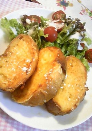 フランスパンのフレンチトースト-レシピのメイン写真