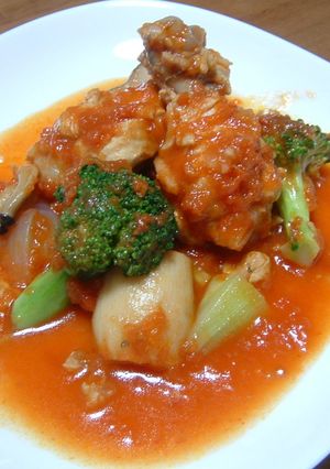 鶏手羽元のトマト煮-レシピのメイン写真
