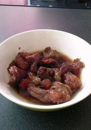 牛すじ肉の紅茶煮込み♪-レシピのメイン写真