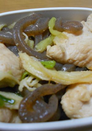 蒟蒻と鳥肉のさきいか和え-レシピのメイン写真
