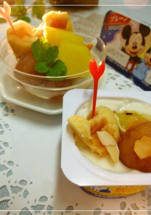 冷凍フルーツ&ワッフルのヨーグルトソース-レシピのメイン写真