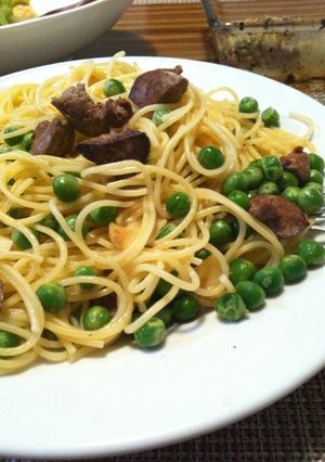 夏バテに☆食べやすい★鶏レバーのパスタ★-レシピのメイン写真