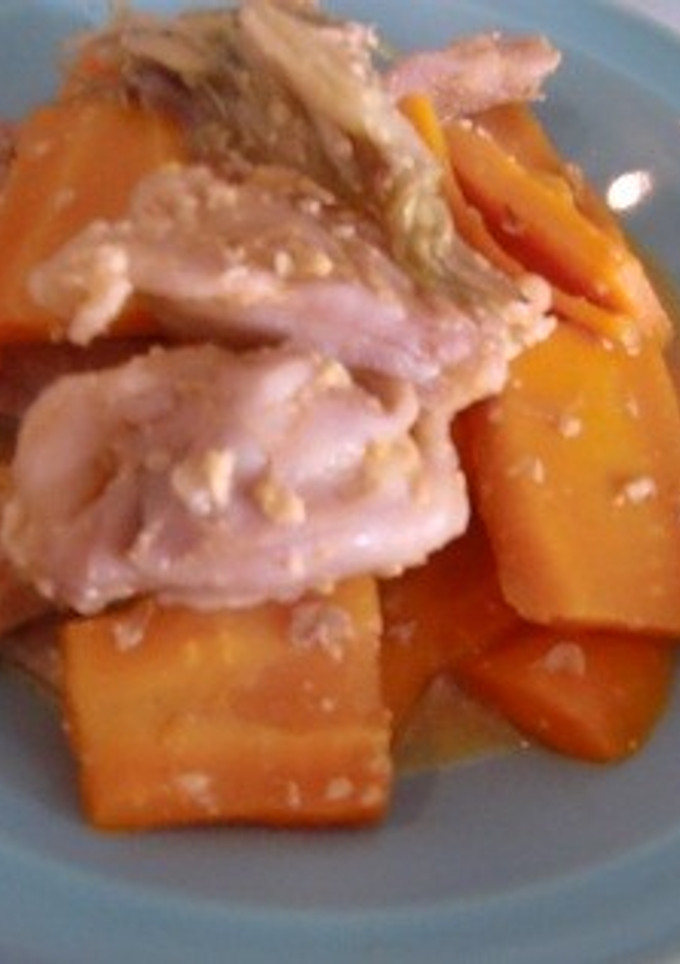 鶏のみそ漬けとみょうがの煮物-レシピのメイン写真