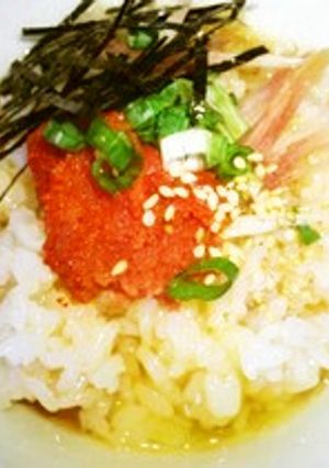 ＴＫＧ☆茗荷＆明太子♪たまごかけごはん-レシピのメイン写真