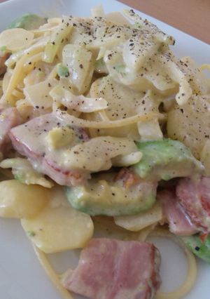アボカドとじゃがいものクリームパスタ☆-レシピのメイン写真