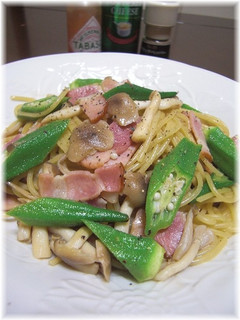 オクラのバター醤油パスタ-レシピのメイン写真