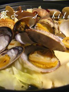 タジン鍋でアサリ酒蒸しをアレコレ愉しむ♫-レシピのメイン写真