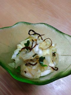 キャベツと塩昆布の浅漬け-レシピのメイン写真