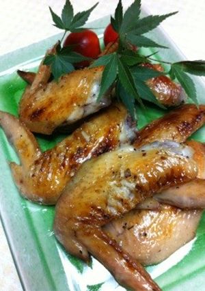 昆布塩でうま味たっぷり/簡単手羽先焼き-レシピのメイン写真