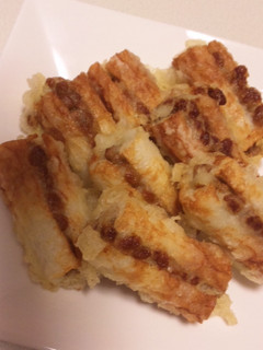 納豆がこぼれない♪納豆ちくわ揚げ☆-レシピのメイン写真
