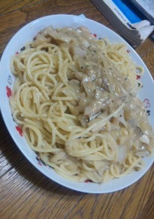 クリームパスタ-レシピのメイン写真