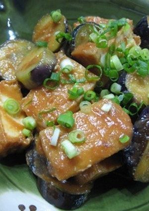 なすと厚揚げのトマト味噌炒め-レシピのメイン写真