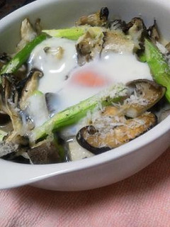 キノコとアスパラの卵チーズ焼き☆-レシピのメイン写真