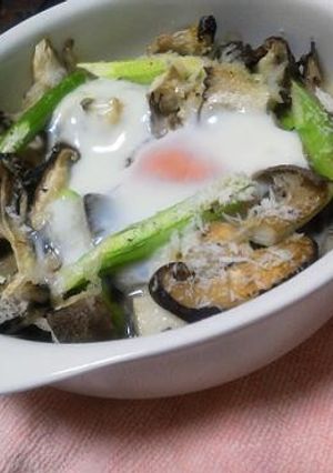 キノコとアスパラの卵チーズ焼き☆-レシピのメイン写真