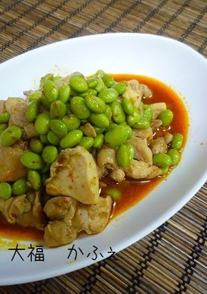 簡単　鶏肉と枝豆のピリッとポン酢-レシピのメイン写真