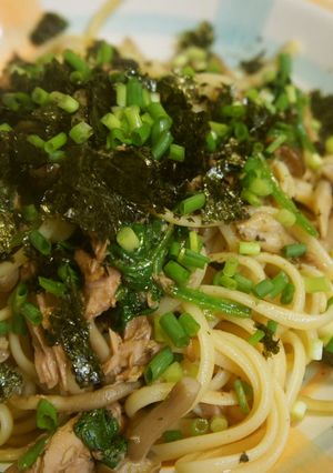 まぜて完成★ゴマ香る【和風ツナパスタ】-レシピのメイン写真