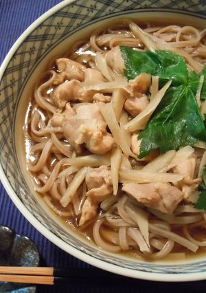 鶏ごぼうのきねうち十割そば-レシピのメイン写真