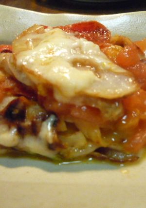 蓮根　トマト　チーズの蒸し焼き-レシピのメイン写真