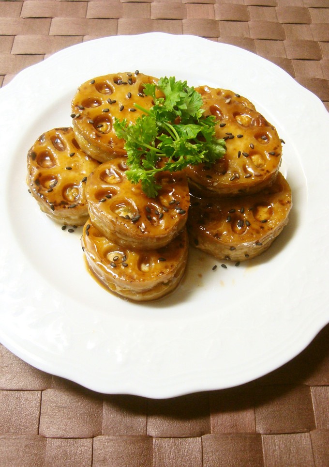 れんこんのはさみ焼き。カレー風味♪-レシピのメイン写真