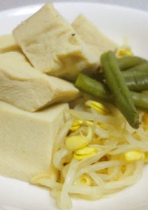 【簡単献立】高野豆腐と豆もやしの煮びたし-レシピのメイン写真