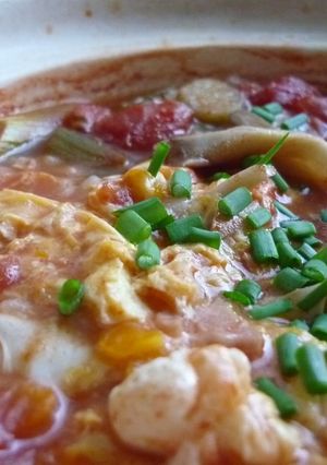 トマト缶で簡単~雑炊!-レシピのメイン写真