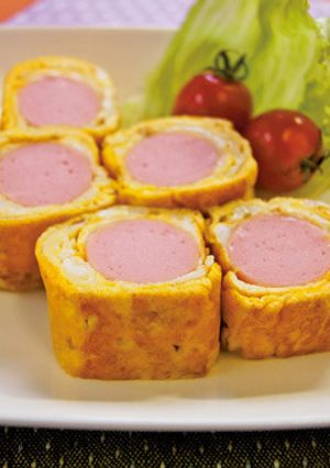 お弁当に★魚肉ソーセージ入り卵焼き-レシピのメイン写真