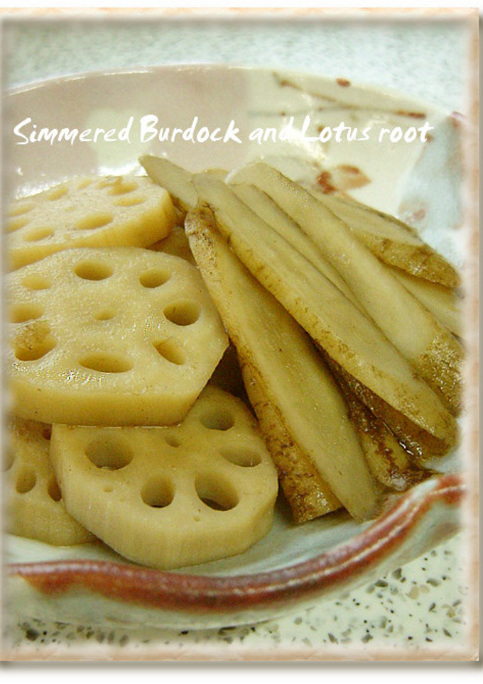 ごぼうとれんこんの煮物-レシピのメイン写真