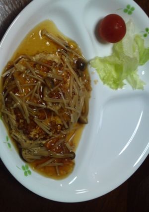 ヘルシー☆和風ハンバーグのキノコあんかけ-レシピのメイン写真