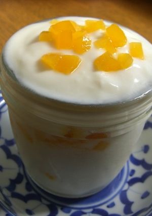 とろけるﾏｼｭﾏﾛマンゴーヨーグルト-レシピのメイン写真