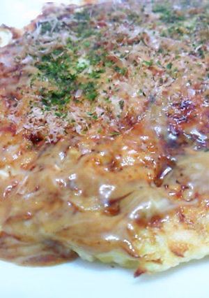 粉無し★ｷｬﾍﾞﾂと長芋のお好み焼き風-レシピのメイン写真