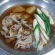 新じゃがいもと豚バラのすまし鍋