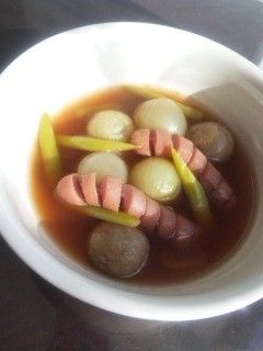 ペコロスとマッシュルームのトマトスープ-レシピのメイン写真