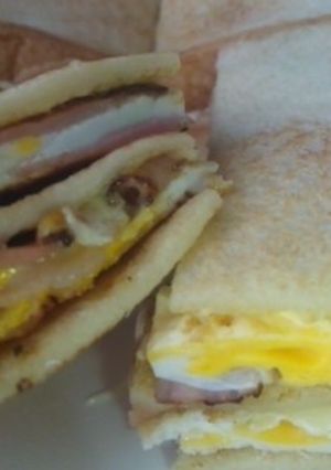 フライパン１つで２人分♪ホットサンド-レシピのメイン写真