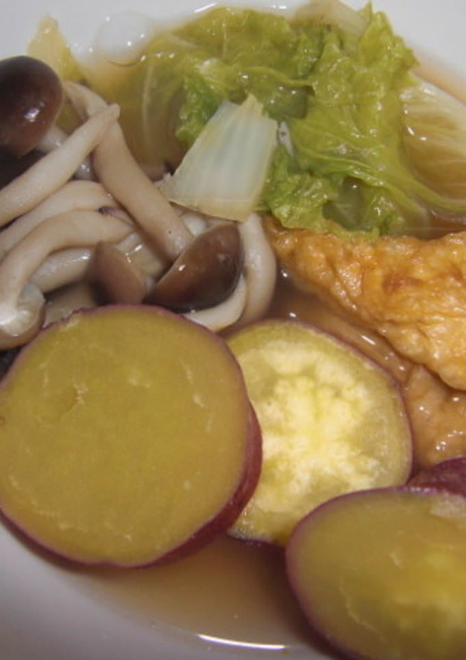 ほっこり・秋の煮物（さつまいも・しめじ）-レシピのメイン写真