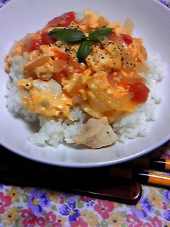 ふわふわ洋風親子丼-レシピのメイン写真