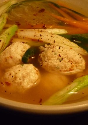 アレンジ！簡単スープ～お豆腐のつくねで-レシピのメイン写真
