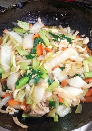 大量白菜の八宝菜 ※オイスターソースなし-レシピのメイン写真
