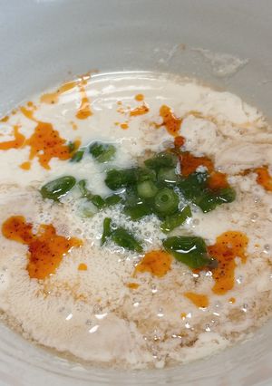 【電子レンジ】シェントウジャン（鹹豆漿）-レシピのメイン写真