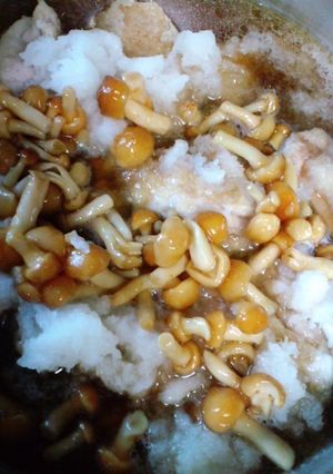 鶏肉のなめこおろし煮-レシピのメイン写真