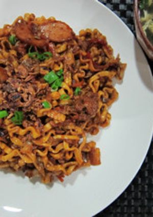 インスタントラーメンで焼きそば-レシピのメイン写真