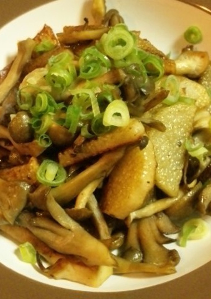 秋＊長芋ときのこのバター醤油炒め-レシピのメイン写真