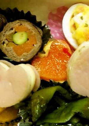 記念日に彼氏彼女へ＊ハート弁当-レシピのメイン写真