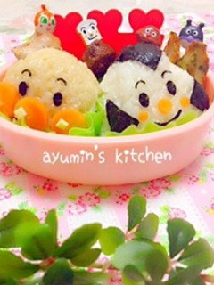 *キャラ弁*とても簡単!!おむすびまん♪-レシピのメイン写真
