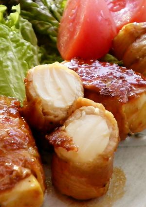 ぎゅ～っと絞った豆腐の旨々肉巻き-レシピのメイン写真