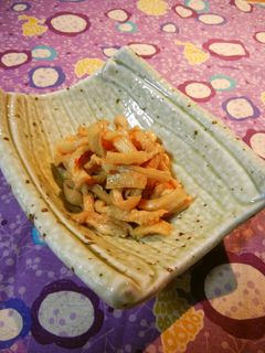 作り置きOK♪鶏皮のピリ辛ポン酢和え✿-レシピのメイン写真